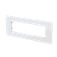 Frame - 1-gang / 7-modules - Niessen logo - Tacteo White thumbnail 3