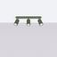 CEILING LAMP, MOVABLE SPOTLIGHTS ON A CARBON STRIP, GREEN AND OLIVE, 3XGU10 thumbnail 2