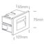 GREY WALL RECESSED 3,6W WW IP65 100-240V thumbnail 2