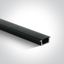 BLACK RECESSED PROFILE 2m + BLACK PC diffuser thumbnail 1