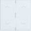 Double seesaw, with printed two arrow symbols, A.x/C.x, matte light white thumbnail 1