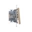 Double switch with LED indicator light, (module), Simon 24, IP20/IP44, 10AX, white thumbnail 1