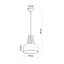 HANGING LAMP CASCO BLACK/NATURAL WOOD E27 1X60W IP20 thumbnail 7