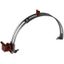 Roof cond. holder adjustable StSt w. DEHNsnap H 16mm plastic brown f.  thumbnail 1