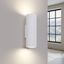 OBLONG WALL LAMP TOP BOTTOM WHITE CARBON WITH 2XGU10 THREAD thumbnail 12
