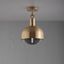 FORKED CEILING / LINEAR / SHADE / GLOBE / SMOKED / MEDIUM / BRASS thumbnail 1