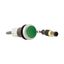 C22-D-G-K10-P3 Pushbutton, Flat, momentary, 1 N/O, Cable (black) with M12A plug, 4 pole, 0.5 m, green, Blank, Bezel: titanium thumbnail 17