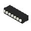 Printed circuit board terminals, 5.08 mm, Number of poles: 7, 90°, Solder pin length (l): 3.5 mm, black, PUSH IN with actuator, Clamping range, max. : 1.5 mm², Tube thumbnail 2