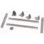 XMMC1604M Mounting plate, +mounting kit, for FAZ, vertical, HxW=400x425mm thumbnail 1