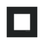 Frame 1-gang / 2-modules - Niessen logo - S - Matt Black thumbnail 1