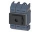 Switch disconnector 125A, size 02, 3-pole Front operating mechanism center Complete unit with direct operating thumbnail 1