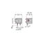 Stackable PCB terminal block 2.5 mm² Pin spacing 10/10.16 mm dark gray thumbnail 6