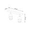 CEILING LAMP NERO 2 BLACK/GOLD GU10 2X40W IP20 thumbnail 3