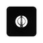 Ring button square Piccolo Piazza sw Black thumbnail 1