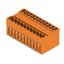 PCB plug-in connector, male header, closed side, THT solder connection, 5.00 mm, Number of poles: 22, 90°, Solder pin length (l): 3.2 mm, tinned, orange, Box thumbnail 2