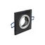 Spot luminaire housing BRILLANTE, IP20, glass, square, black thumbnail 1