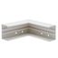 PLASTIC WALL DUTCH INSIDE CORNER H170xD70 WHITE RAL9010 thumbnail 2