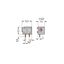 Stackable PCB terminal block 2.5 mm² Pin spacing 7.5/7.62 mm gray thumbnail 3
