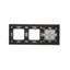 Double socket outlet with Schuko earthing and shutters, Complete product, 16A, Screw, black matt thumbnail 2