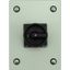 Main switch, P1, 40 A, surface mounting, 3 pole, STOP function, With black rotary handle and locking ring, Lockable in the 0 (Off) position, in steel thumbnail 1