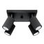CEILING LAMP WITH FOUR SPOTLIGHTS ON A SQUARE ROSETTLE, CARBON SERIES thumbnail 1