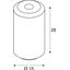 FENDA, lamp shade, glass cylinder thumbnail 1