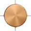 Cylindrical metal 4-side hole ceiling rose kit (junction box) thumbnail 1