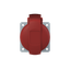 432RU6 Panel mounted socket thumbnail 4