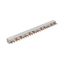 EVGK busbar fork, 3-phase, L1 - L2 - L3, shortenable version with end caps included, 12 module units, 10 mm² thumbnail 14
