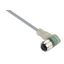 PRE WIRED CONNECT PUR 4W M12 FEMALE ELB STAINLESS NUT 5M HFREE (CT à 2 thumbnail 5