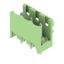 PCB plug-in connector, male header, open side, THT solder connection, 5.08 mm, Number of poles: 3, 180°, Solder pin length (l): 3.2 mm, tinned, Pale green, Box thumbnail 2