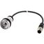 C22-DR-X-K10-P3 Pushbutton without panel, maintained, 1 N/O, with cable 0.5m and M12A plug thumbnail 3