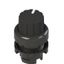 Knob selector, 2 positions black with marking thumbnail 1