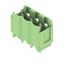 PCB plug-in connector, male header, Dovetails for fixing blocks, THT solder connection, 5.00 mm, Number of poles: 3, 180°, Solder pin length (l): 3.2 mm, tinned, Pale green, Box thumbnail 6