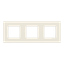 Frame 3-gang - Niessen logo - White thumbnail 1