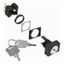 Selector switch front, 16 mm, rectangular, key-type, 2 notches, manual A16K2012A thumbnail 3