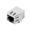 PCB plug-in connector, RJ45 jacks transformer, 100 MBit/s, POE , THT/THR solder connection, 90°, Latch option: bottom, Number of poles: 10, Tray (manual assembly) thumbnail 1