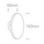 ANTHRACITE WALL LED 7W WW IP54 230V DARK LIGHT thumbnail 2