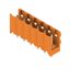PCB plug-in connector, male header, open side, THT solder connection, 5.00 mm, Number of poles: 6, 180°, Solder pin length (l): 3.2 mm, tinned, orange, Box thumbnail 3
