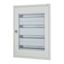 BF-UT-4/96-G-C Complete flush-mounted flat distribution board with window, grey, 24 SU per row, 4 rows, type C thumbnail 1