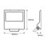 FORCA LED 155W 20700lm/740 IP65 50ø symmetric grey thumbnail 2