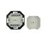Data Outlet 2xRJ45 unshielded Cat.5e, 80x80mm,angled,RAL9010 thumbnail 2