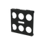Cover plate - KNX 3-gang sensors with IR - 2M - Matt Black thumbnail 2