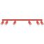 Ceiling lamp RING 6L red thumbnail 5
