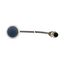 C22-DL-B-K10-24-P5 Illuminated pushbutton actuator, Flat, momentary, 1 N/O, Cable (black) with M12A plug, 4 pole, 1 m, LED Blue, Blue, Blank, 24 V AC/DC, Bezel: titanium thumbnail 12