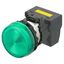 M22N Indicator, Plastic flat, Green, Green, 110 V, push-in terminal thumbnail 1