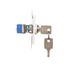 Single computer socket RJ45 category 6 with anti-dust cover, (module), Inox, metallized thumbnail 1