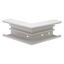 PLASTIC WALL DUTCH OUTSIDE CORNER H130XD70 WHITE RAL9010 thumbnail 1