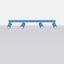 Ceiling lamp KARBON 4L azure thumbnail 2