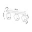 CEILING LAMP MERIDA 3 BLACK GU10 3X40W IP20 thumbnail 6